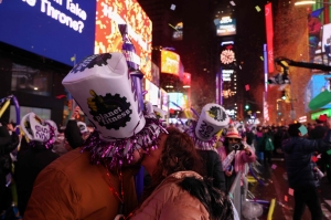 Strangers in the night: Thousands endure cold, rain to welcome 2025 with ball drop in New York’s Times Square